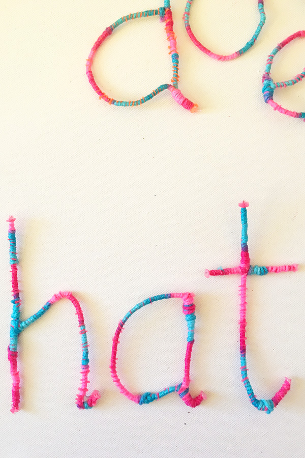 DIY tactile letters for hands on alphabet learning. Great for kindergarten and preschool