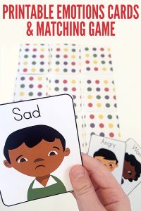 Printable Feelings & Emotions Cards with 8 Matching Card Games Ideas