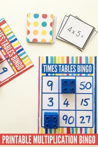 Times Tables Bingo. Free Printable