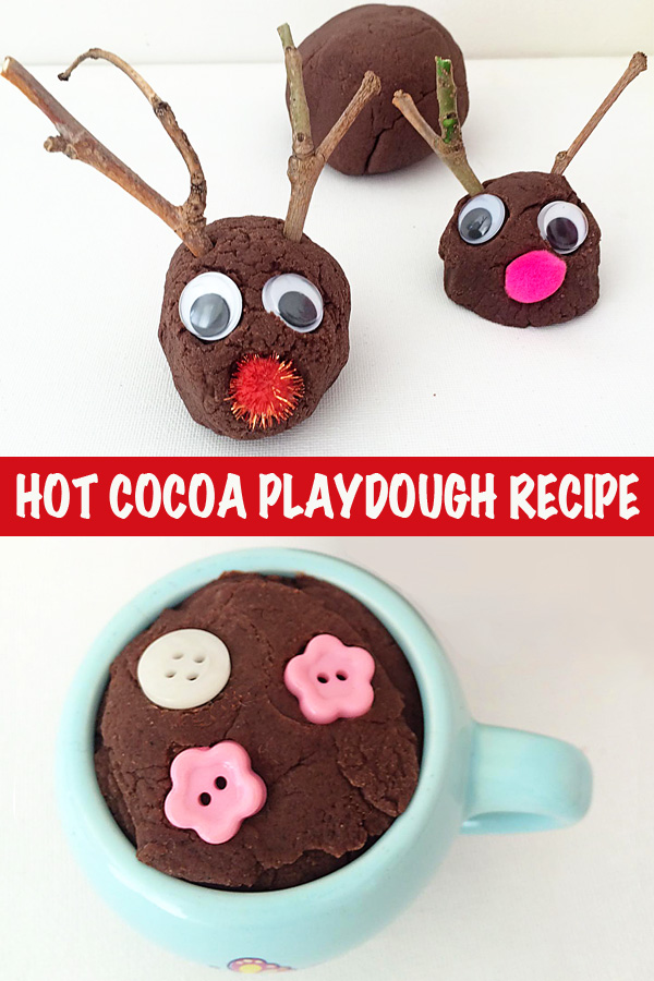 {Not So} Hot Cocoa Playdough Recipe + 3 Ways to Play