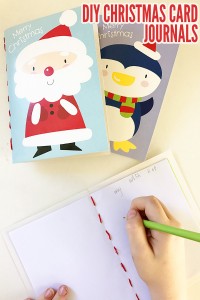 DIY Mini Christmas Card Journals