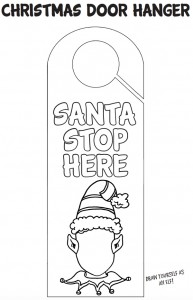 Printable Christmas Door Hanger Craft