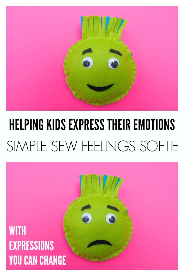 Helping Children Manage Big Emotions Resources: Simple Sew Feelings Softie