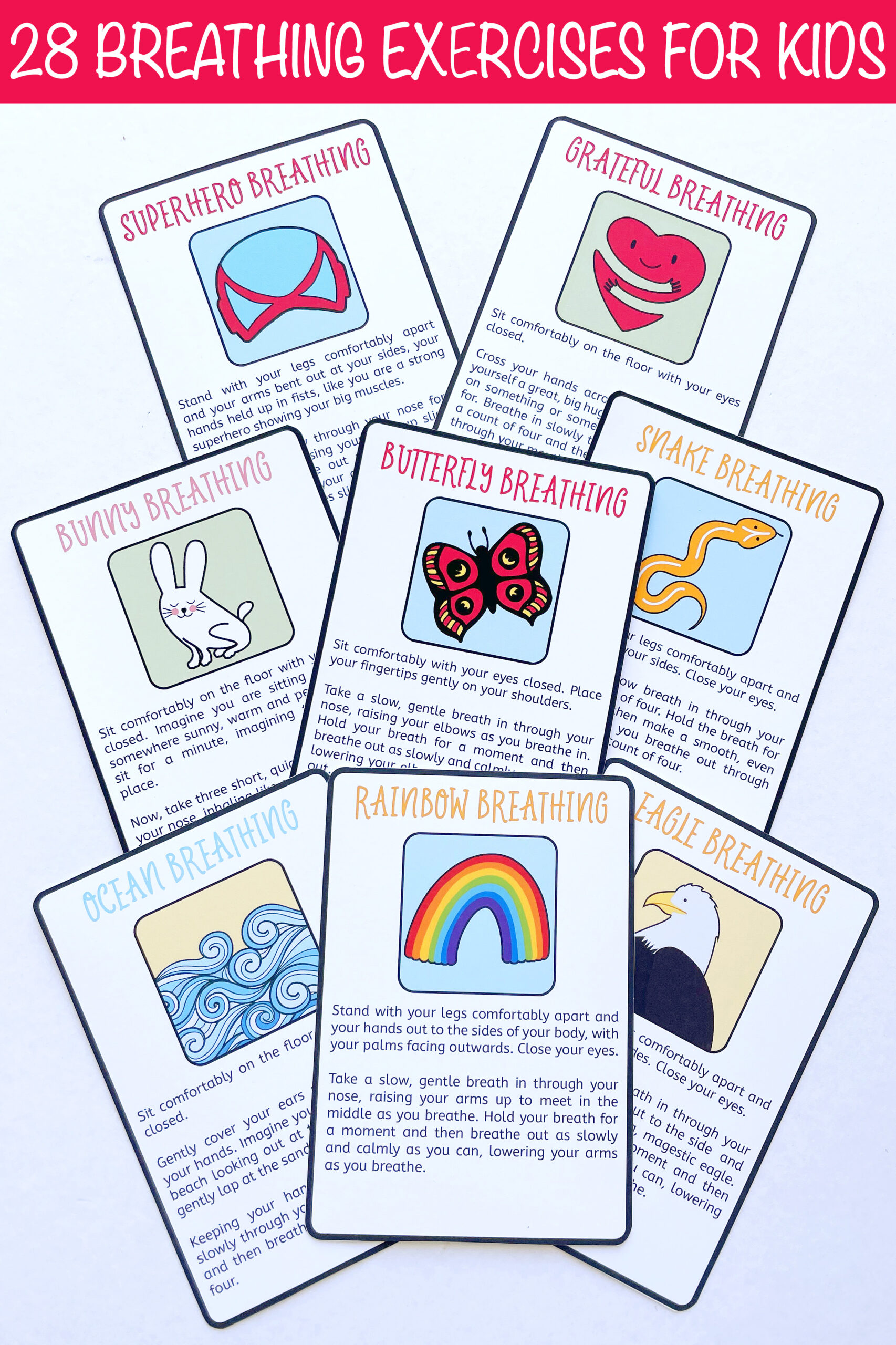 28 Mindful Breathing Exercises for Kids Printable Flexiplan Online