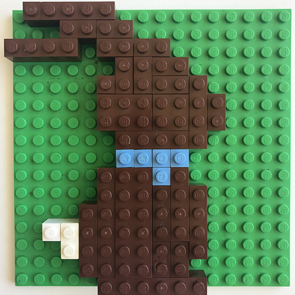 Easter Lego Mosaics Printable Activity for Kids