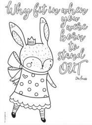 4 Cute Printable Inspirational Quotes Coloring Pages for Tweens &amp; Teens