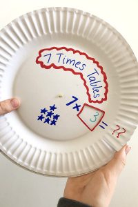 How to Make a Multiplication Wheel from a Paper Plate