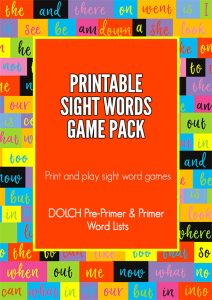 Sight Word Games That Make Kids Want to Learn to Read. Print-and-play!