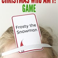 Printable Christmas Games: Christmas Who Am I?