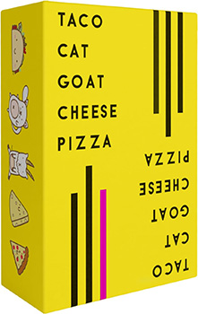 Taco Cat Goat Cheese Pizza card game for families 
