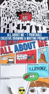 All About Me Drawing & Writing Ideas. Great for Back to School.