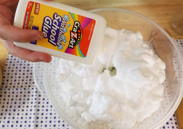 Floam slime recipe step two