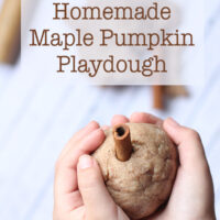 Homemade Maple Pumpkin Playdough Fall Sensory Play
