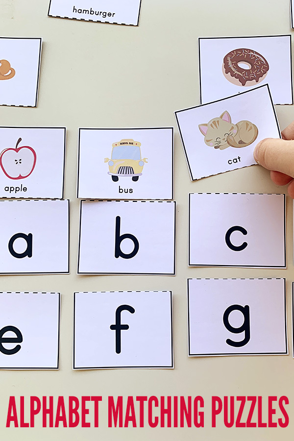 free printable alphabet matching puzzle great for pre k