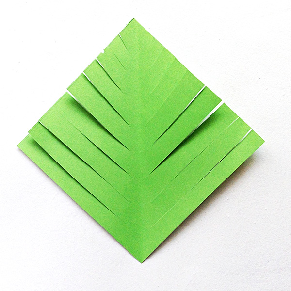Paper Christmas tree craft idea