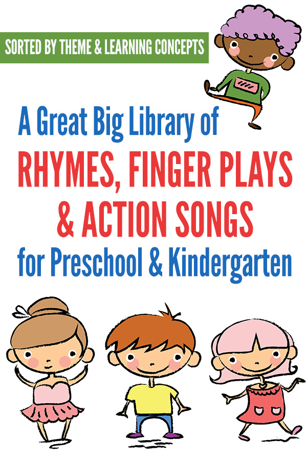 Children's rhymes, fingerplays and action songs: Great collection of themed songs