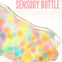 How to make a rainbow sensory bottle