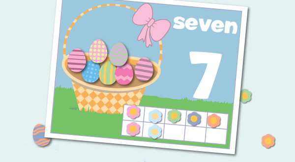 Easter counting game 1 to 10