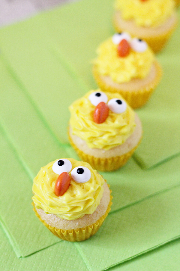 Easy Easter Cupcakes Ideas- Cute Chick Cupcakes