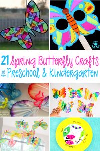 21 Spring Butterfly Crafts for Preschool and Kindergarten