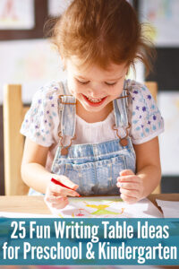 25 Fun Writing Area Ideas for Preschool & Kindergarten
