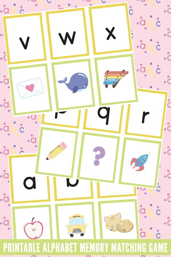 Alphabet Memory Matching Game Printable 5 Games To Play Alphabet Memory Matching Game Printable 5 Games To Play