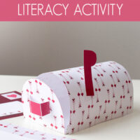 Printable Mailbox and Postcard Writing Activity for Preschool and Kindergarten