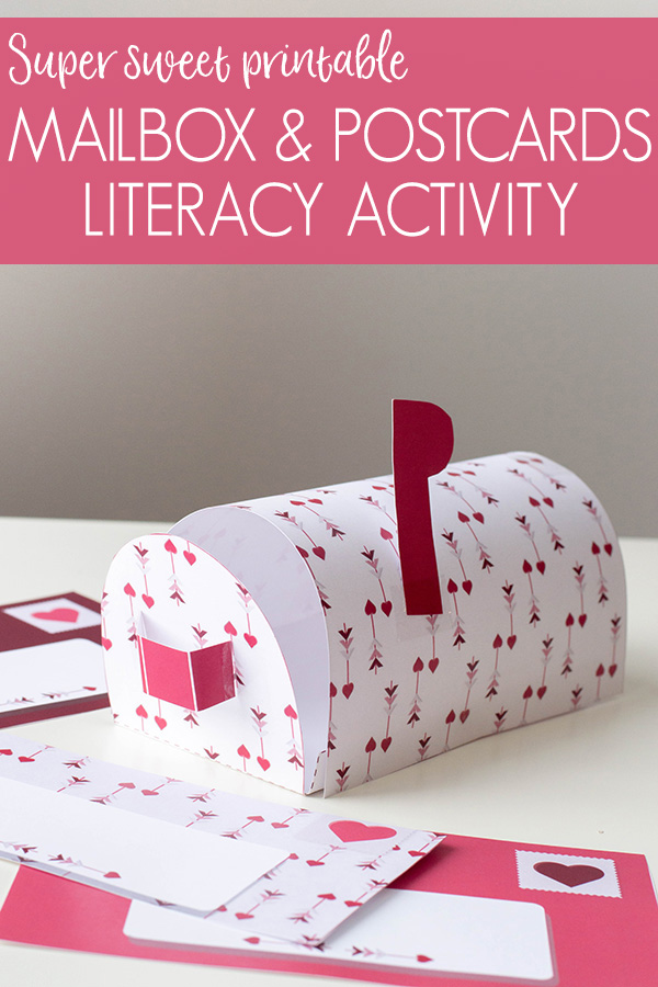Printable Mailbox and Postcard Writing Activity for Preschool and Kindergarten