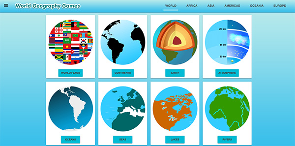 Geography games for kids