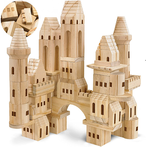 Conjunto de bloques de construcción de castillo