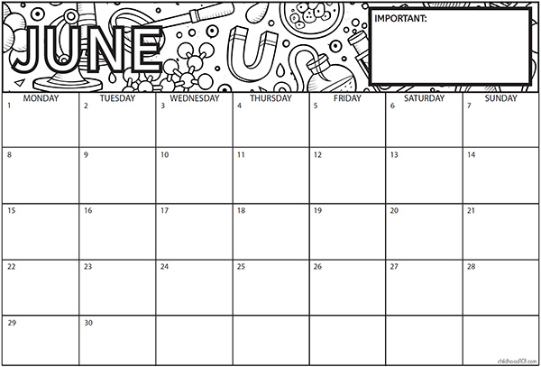 Printable Children S Calendar 2020 Help Tweens Teens Get Organized