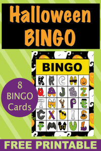Halloween Alphabet Bingo Game. Free Printable!