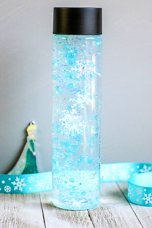 Winter Sensory Bottle Inspired by Frozen 2 Movie