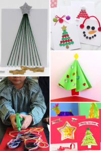 25 DIY Christmas Cards Crafts for Kids to Make