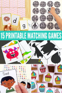 21 Free, Printable Memory Matching Games for Kids