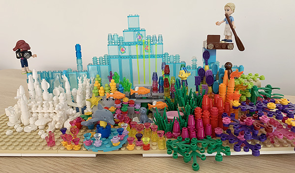 Lego coral reef