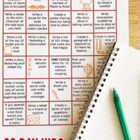 Writing prompts for kids printable: 30 day writing challenge