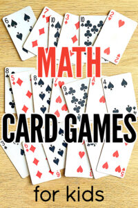 Math card games for children