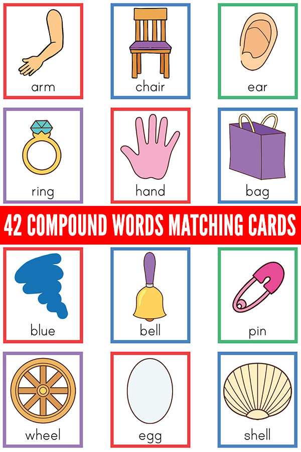 Compound word matching game