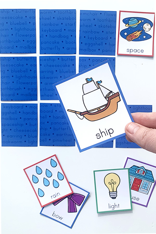 Compound Words Game: Memory Matching with a Vocabulary Twist!