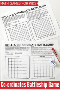 Math Games for Kids: Co-ordinates Battleship Game