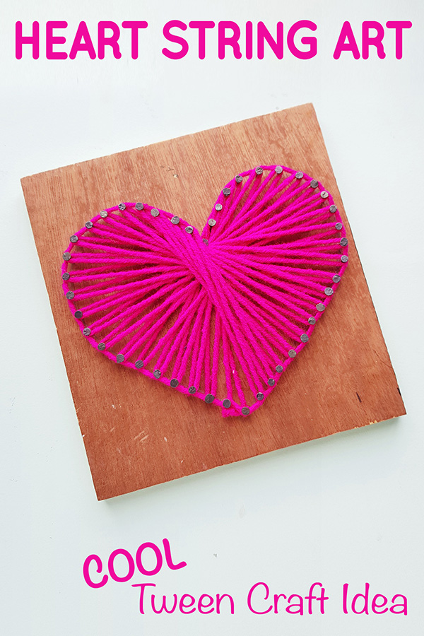 Heart string art