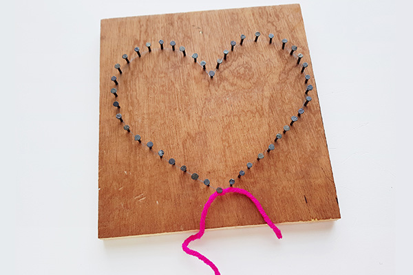 How to make string art