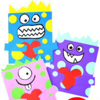 Love Monster Valentine Card Craft for school age kids