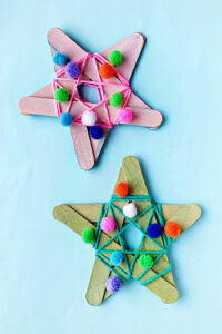 Simple Craft Stick Star Ornament