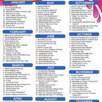 Holidays and Celebrations Around The World Calendar 2024 for classroom planning