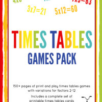 Printable multiplication games for kids
