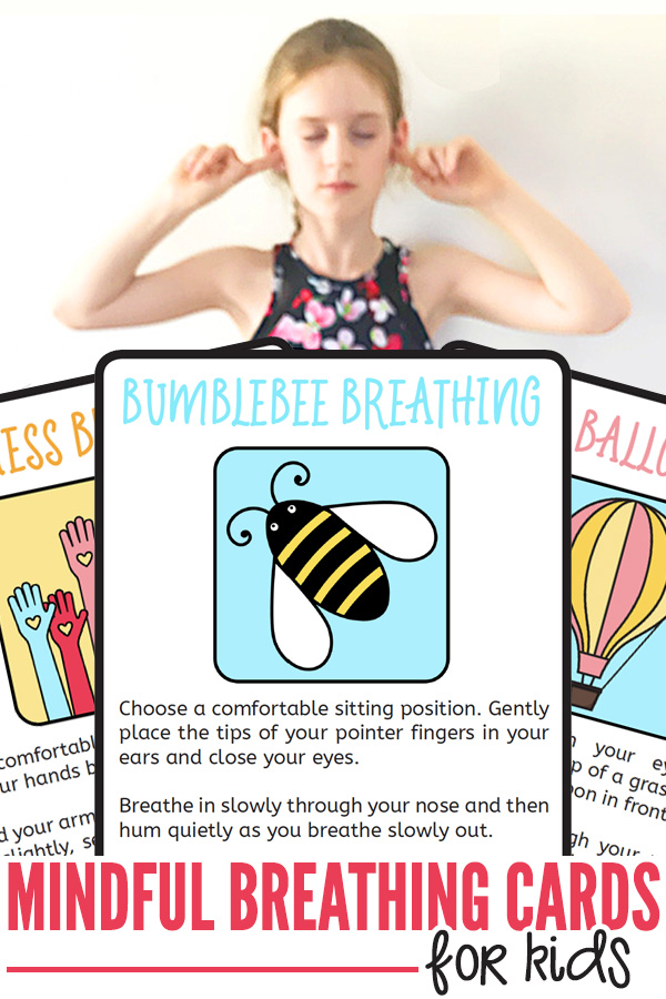 Printable mindful breathing cards for kids
