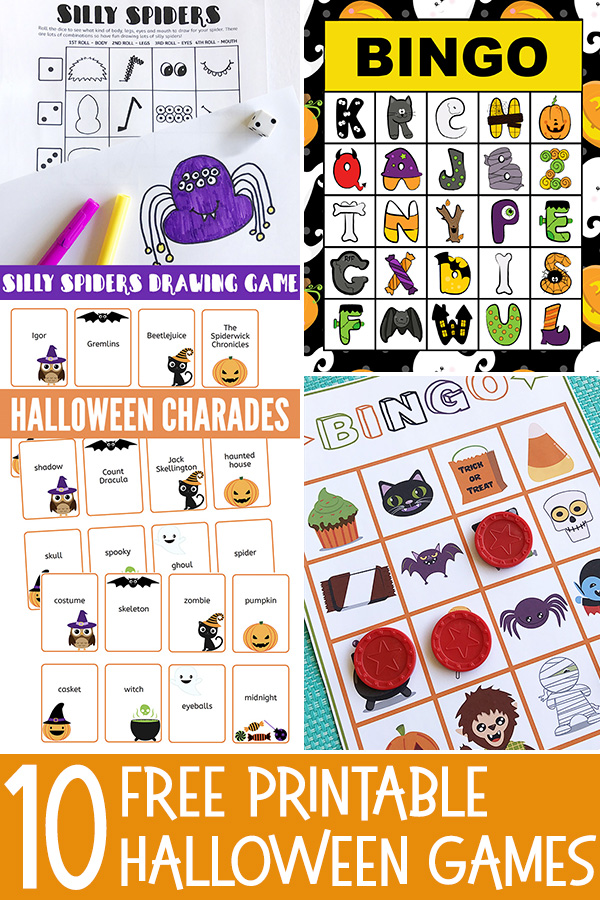 Free printable Halloween games for kids