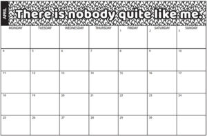 Free, Printable Kids Calendar 2022